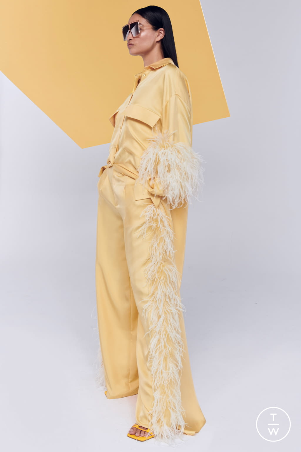 Fashion Week New York Pre-Fall 2022 look 1 from the LaPointe collection womenswear