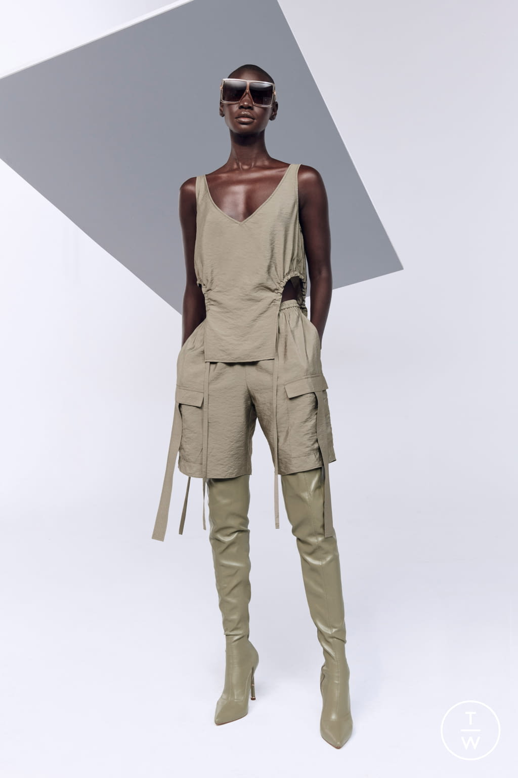 Fashion Week New York Pre-Fall 2022 look 5 from the LaPointe collection womenswear
