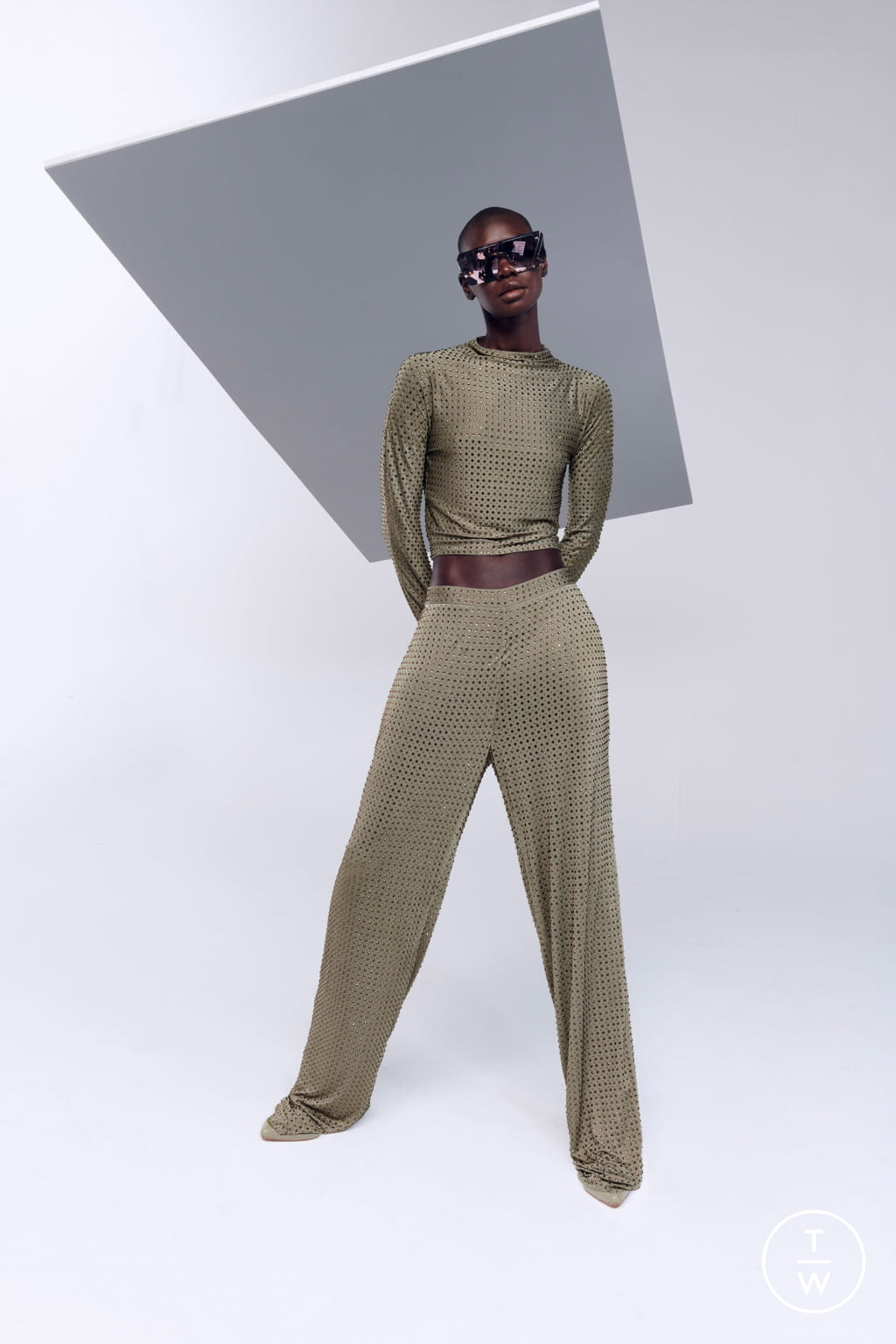 Fashion Week New York Pre-Fall 2022 look 7 from the LaPointe collection womenswear
