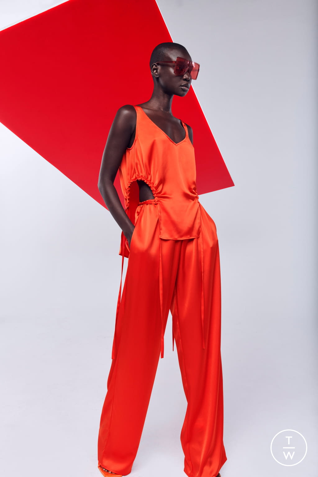 Fashion Week New York Pre-Fall 2022 look 20 from the LaPointe collection womenswear