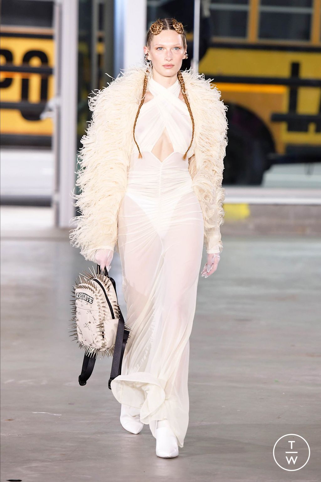 Fashion Week New York Fall/Winter 2024 look 2 from the LaPointe collection womenswear