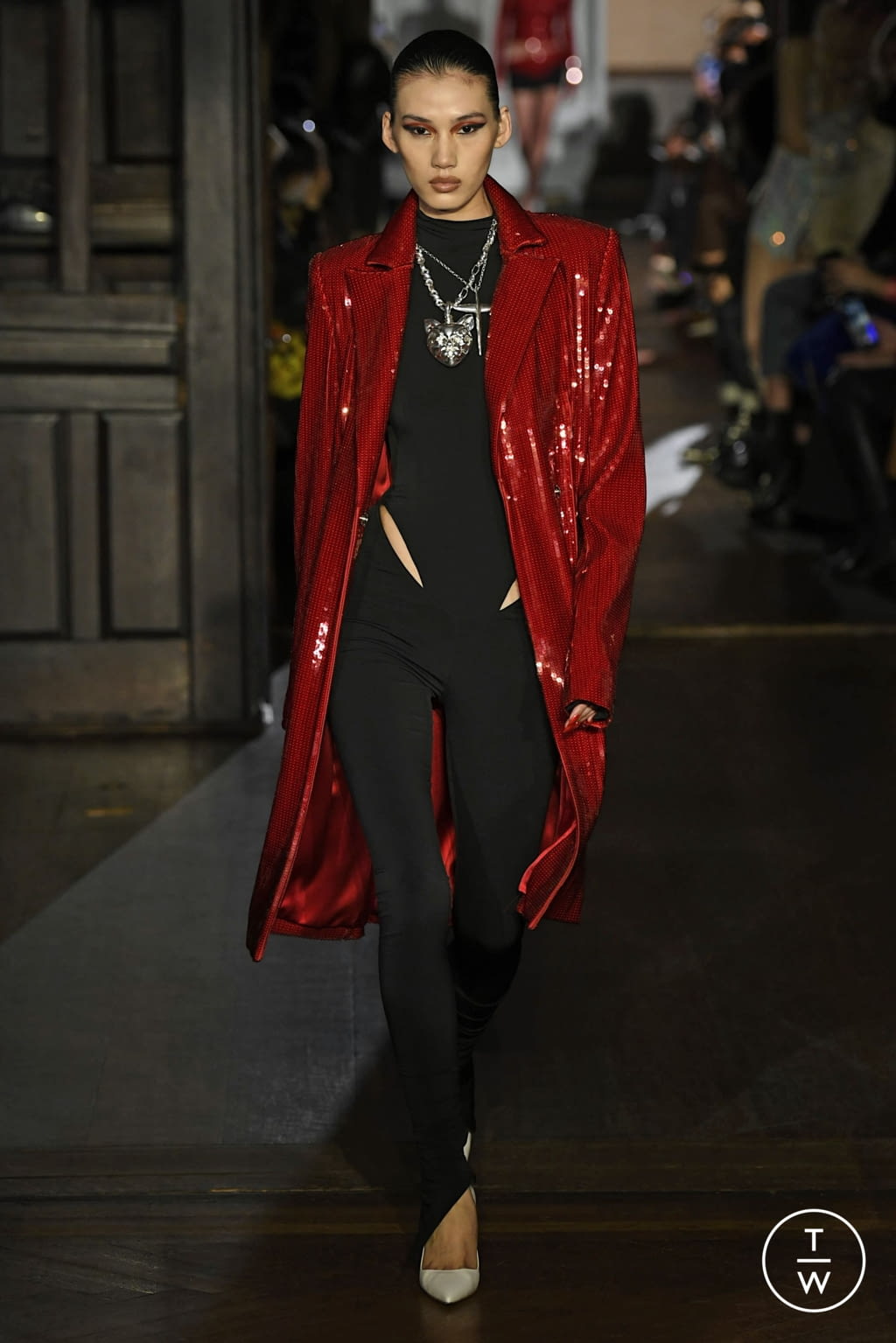 Fashion Week New York Fall/Winter 2022 look 30 from the LaQuan Smith collection womenswear