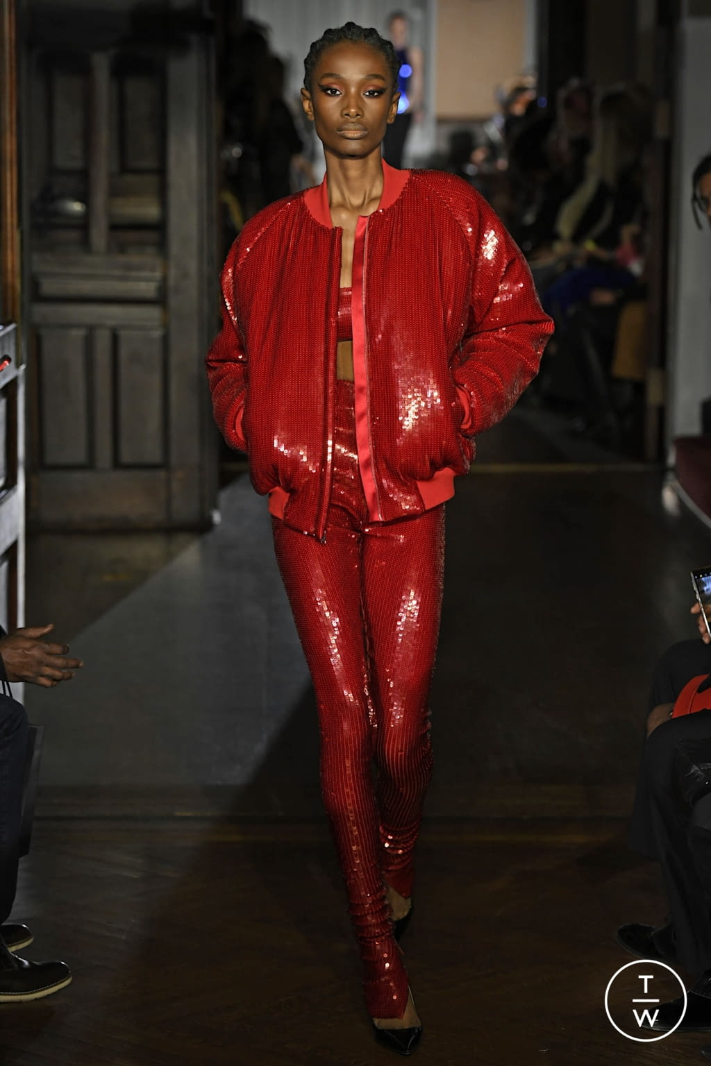 Fashion Week New York Fall/Winter 2022 look 32 from the LaQuan Smith collection womenswear