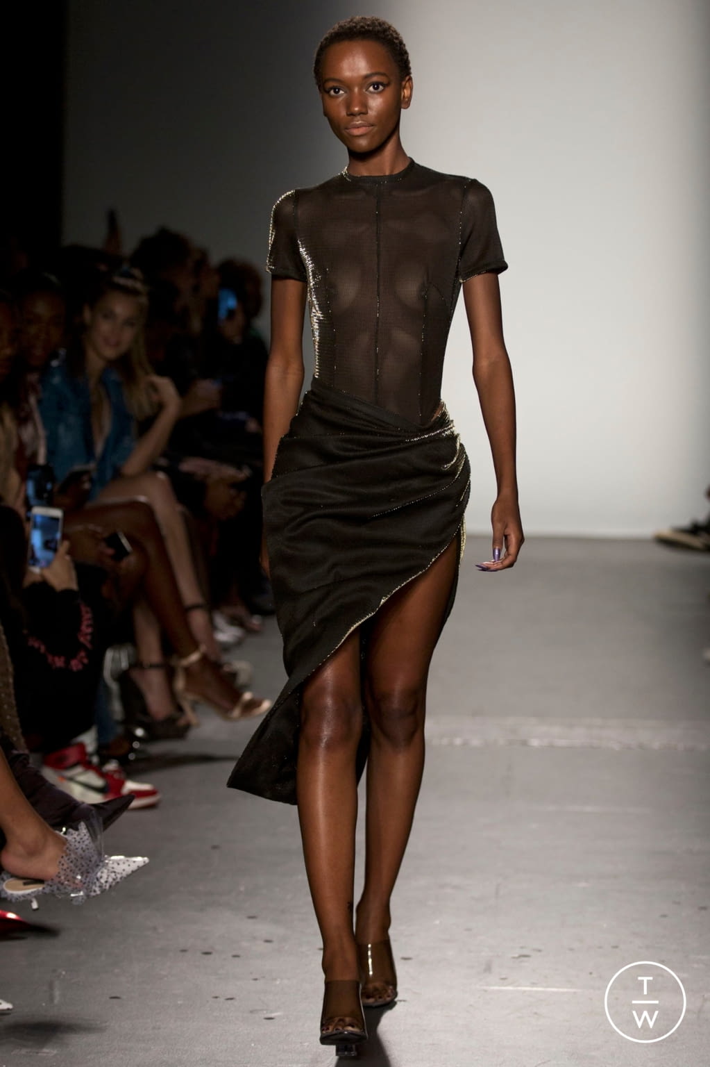 Fashion Week New York Spring/Summer 2019 look 14 from the LaQuan Smith collection womenswear