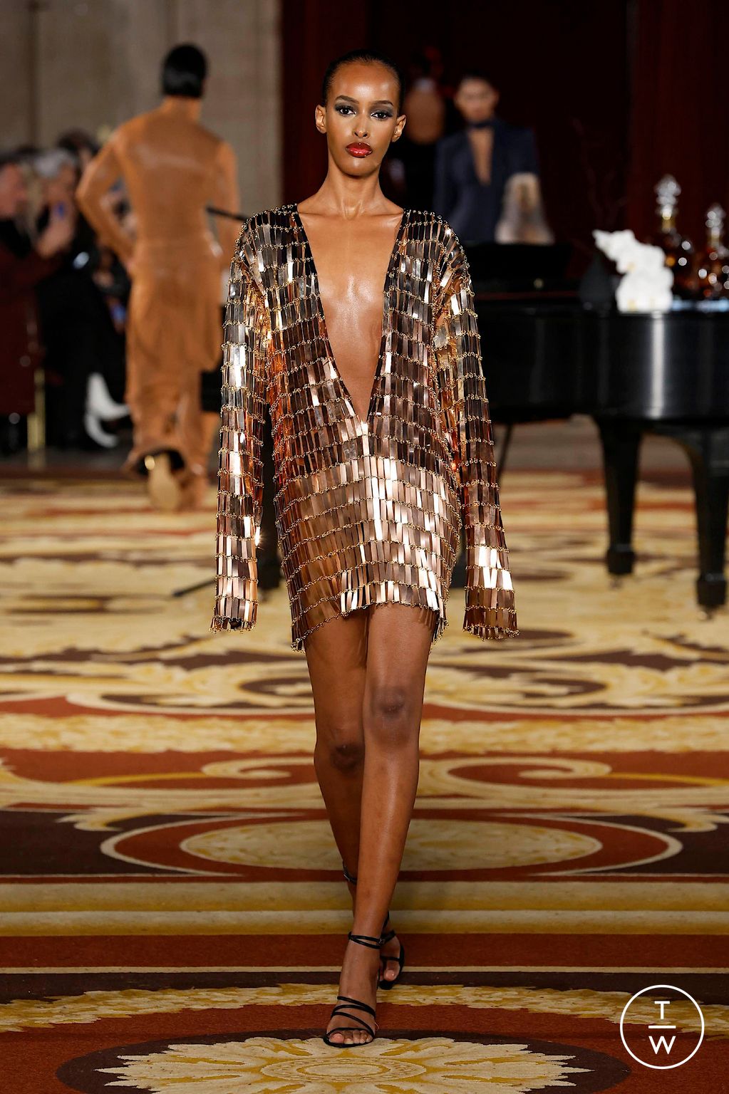 Fashion Week New York Fall/Winter 2024 look 9 from the LaQuan Smith collection womenswear