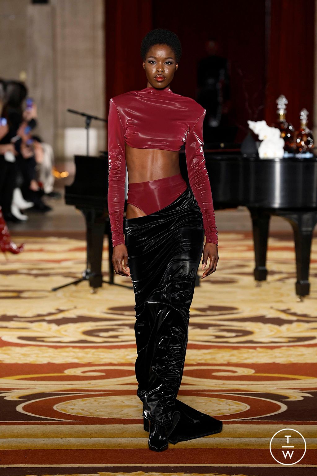 Fashion Week New York Fall/Winter 2024 look 34 from the LaQuan Smith collection womenswear