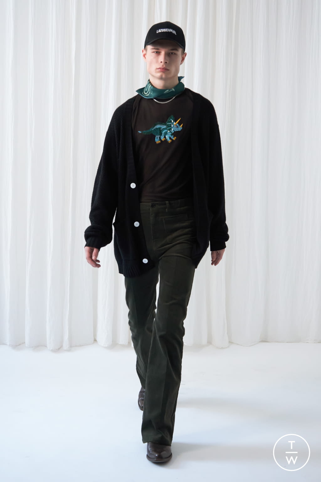 Fashion Week Paris Fall/Winter 2021 look 8 from the Lazoschmidl collection menswear