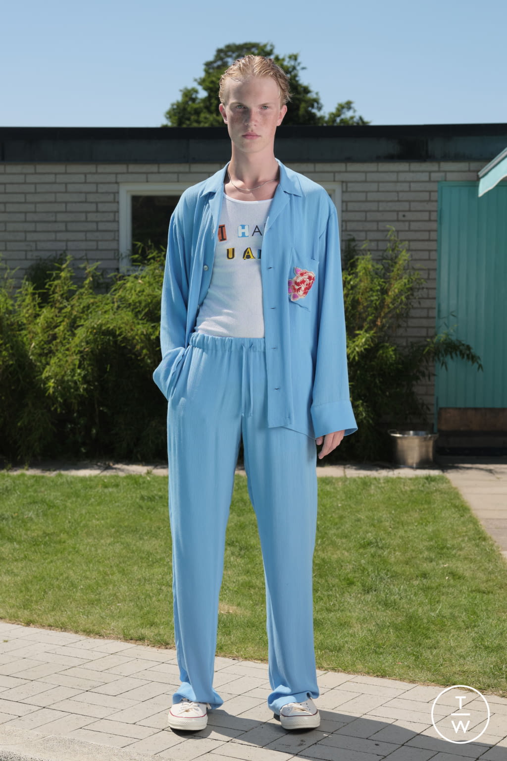 Fashion Week Paris Spring/Summer 2021 look 3 from the Lazoschmidl collection menswear