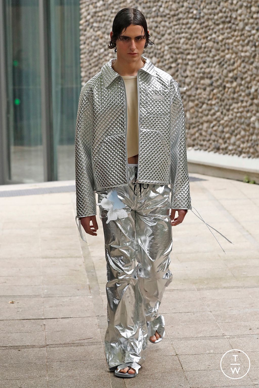 Fashion Week Paris Spring/Summer 2023 look 1 from the Lazoschmidl collection menswear