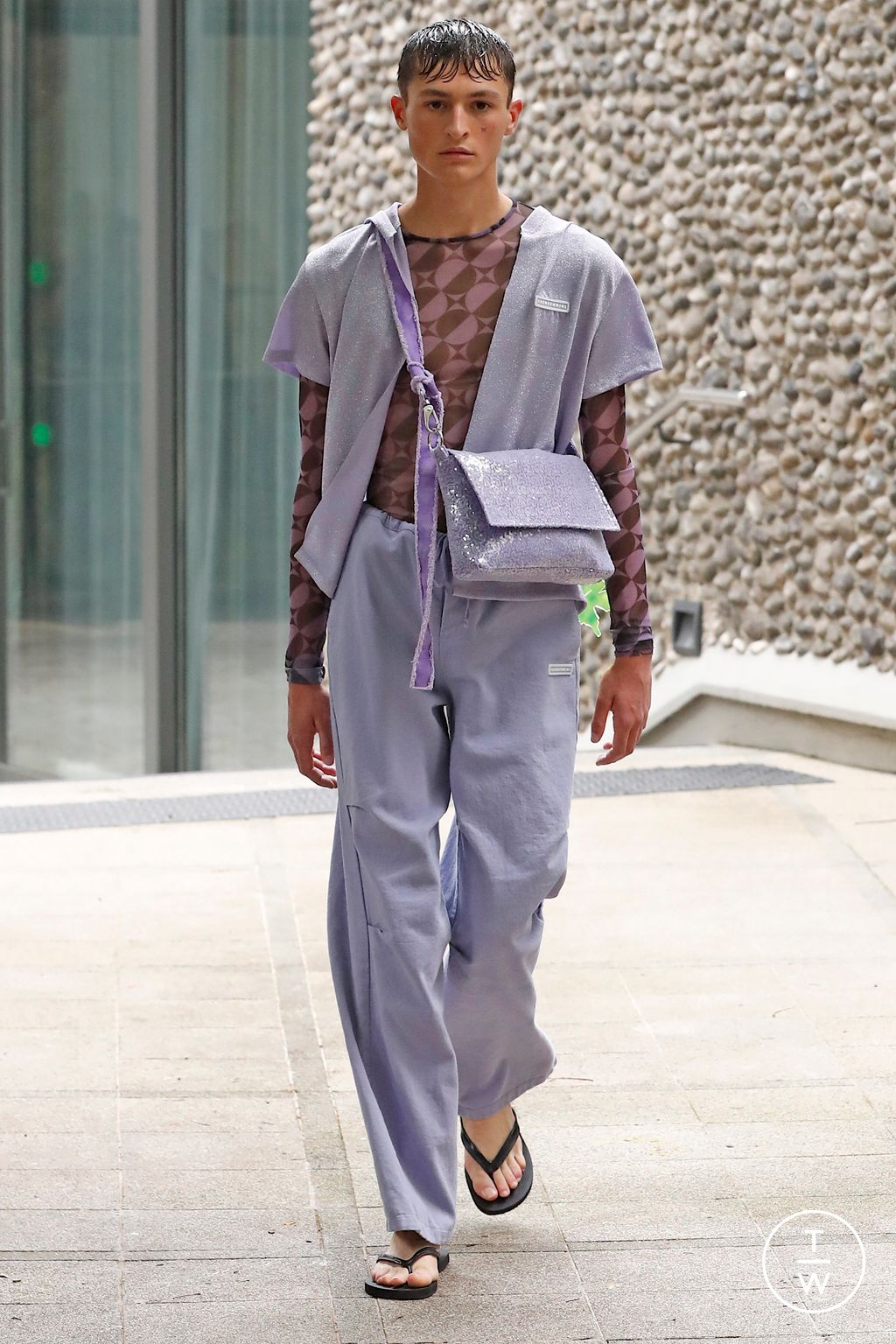 Fashion Week Paris Spring/Summer 2023 look 16 from the Lazoschmidl collection menswear