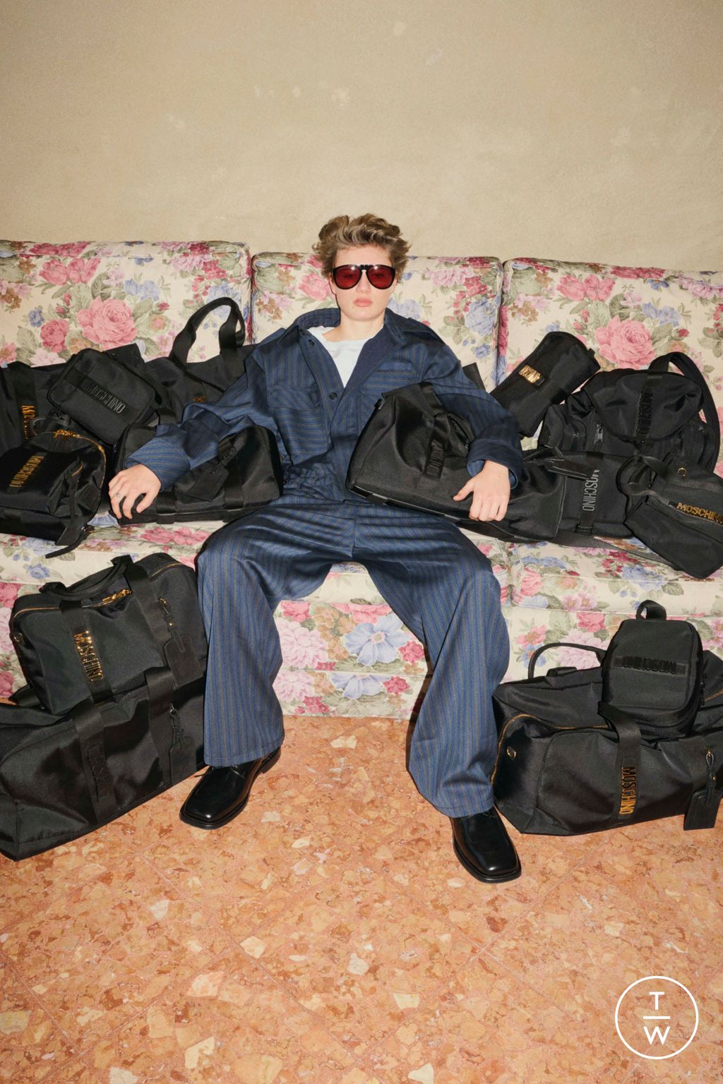 Fashion Week Milan Pre-Fall 2025 look 32 from the Moschino collection womenswear