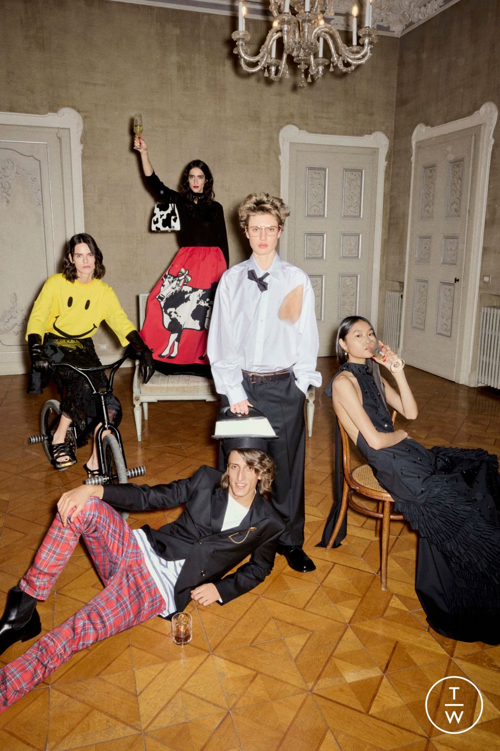 Fashion Week Milan Pre-Fall 2025 look 50 de la collection Moschino womenswear