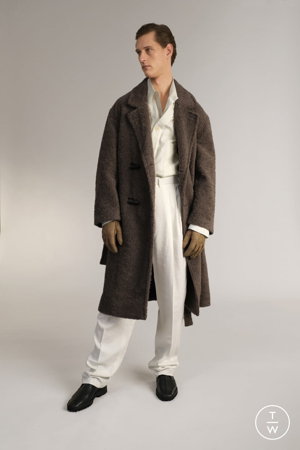 Fashion Week Paris Fall/Winter 2019 look 28 from the Lemaire collection 男装