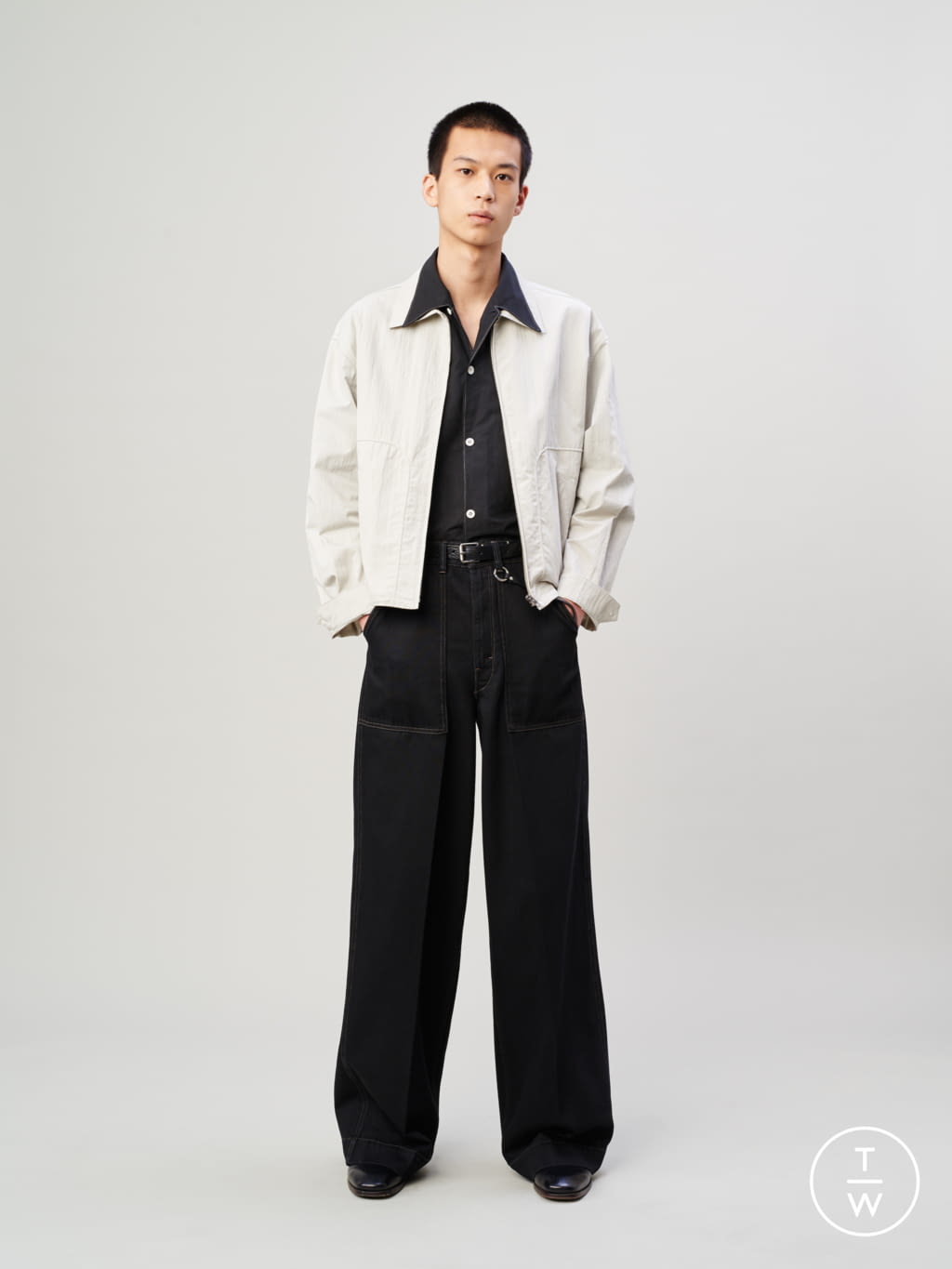 Fashion Week Paris Spring/Summer 2020 look 1 from the Lemaire collection menswear