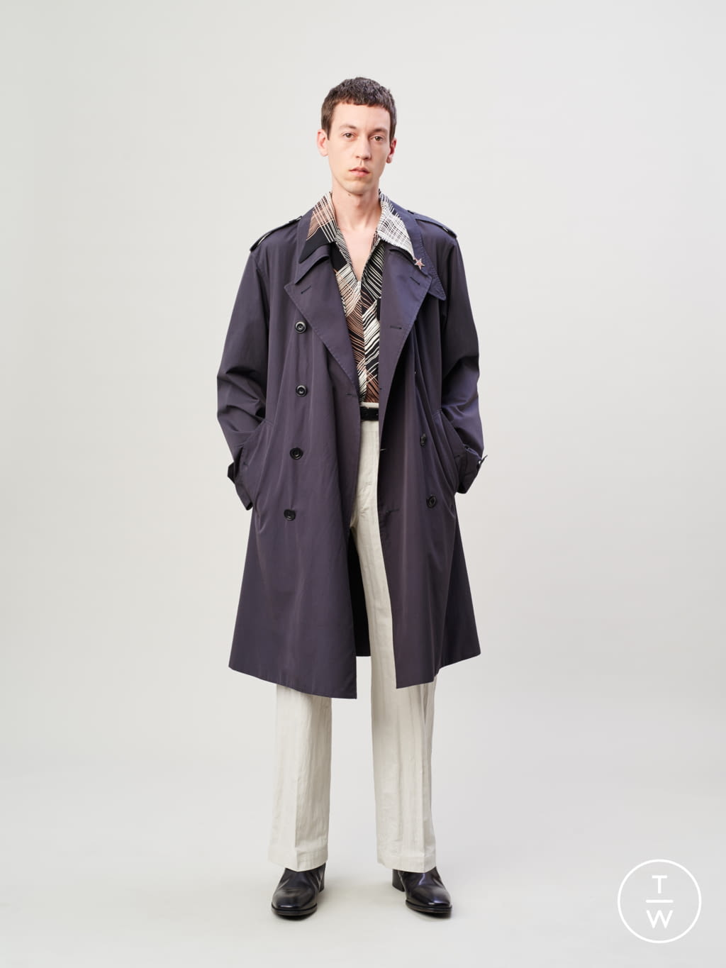 Fashion Week Paris Spring/Summer 2020 look 4 from the Lemaire collection menswear