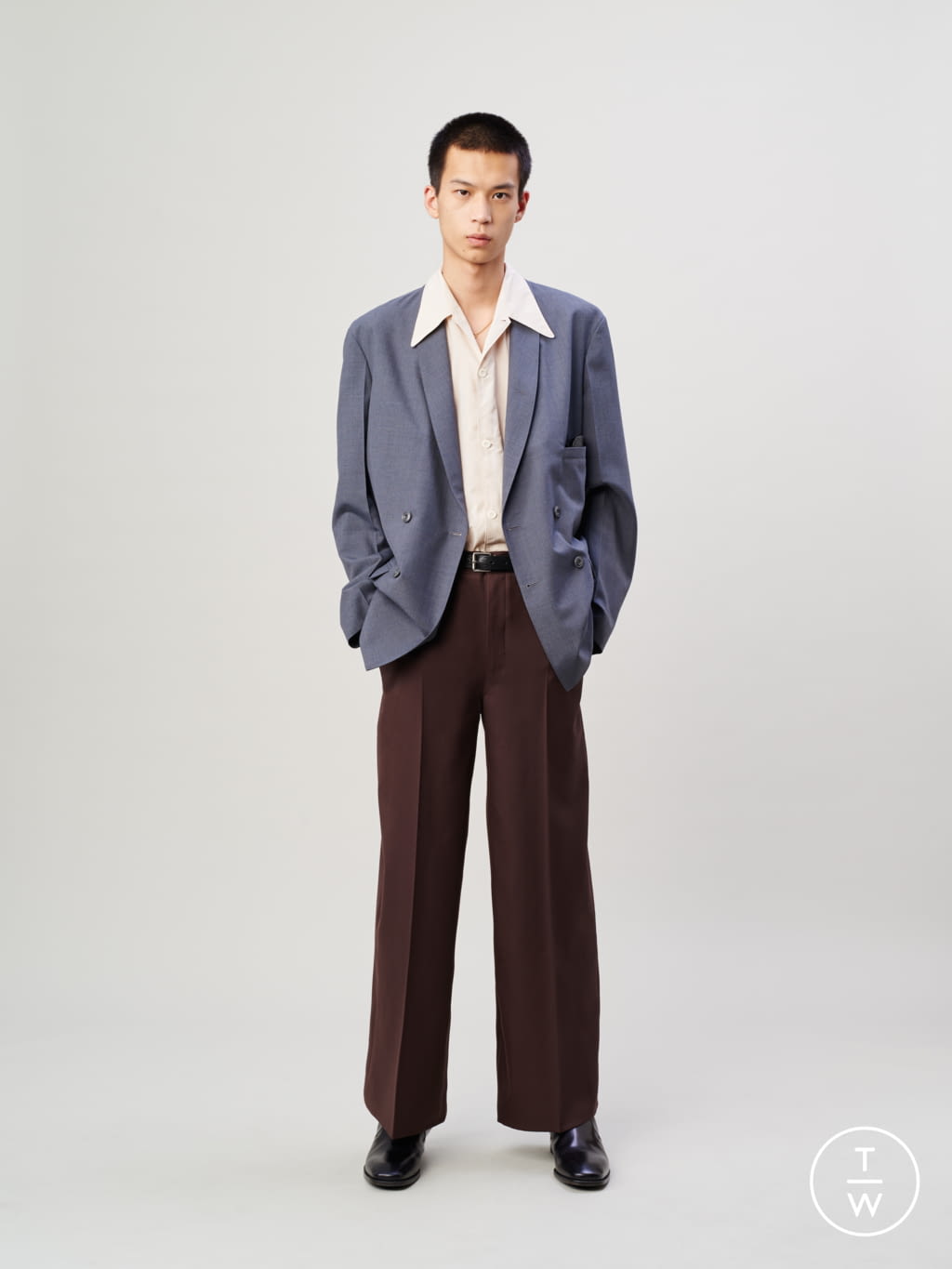 Fashion Week Paris Spring/Summer 2020 look 6 from the Lemaire collection menswear