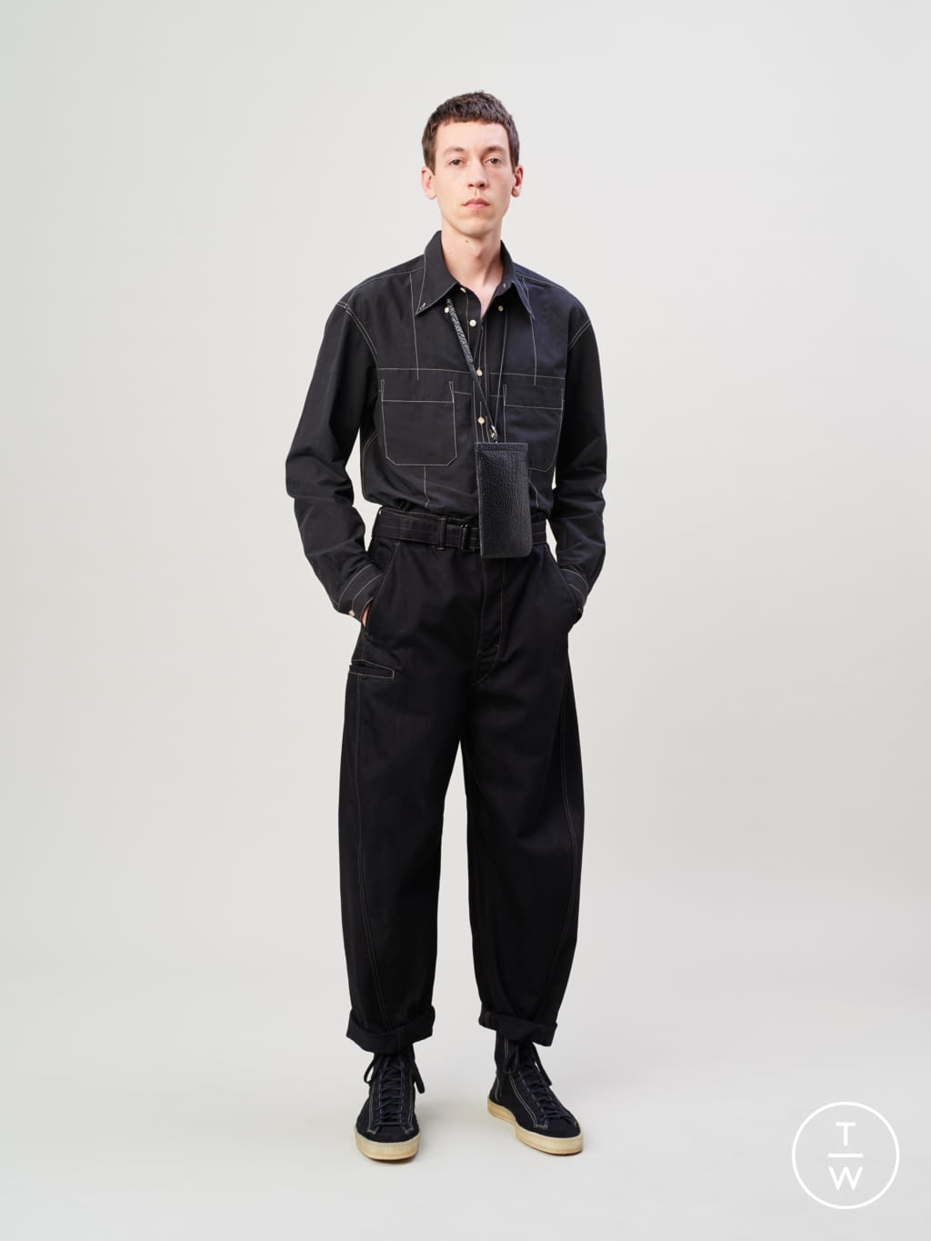 Fashion Week Paris Spring/Summer 2020 look 24 from the Lemaire collection menswear