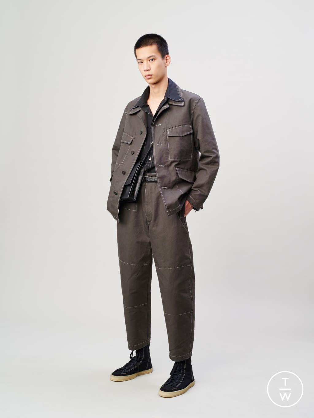 Fashion Week Paris Spring/Summer 2020 look 27 from the Lemaire collection menswear