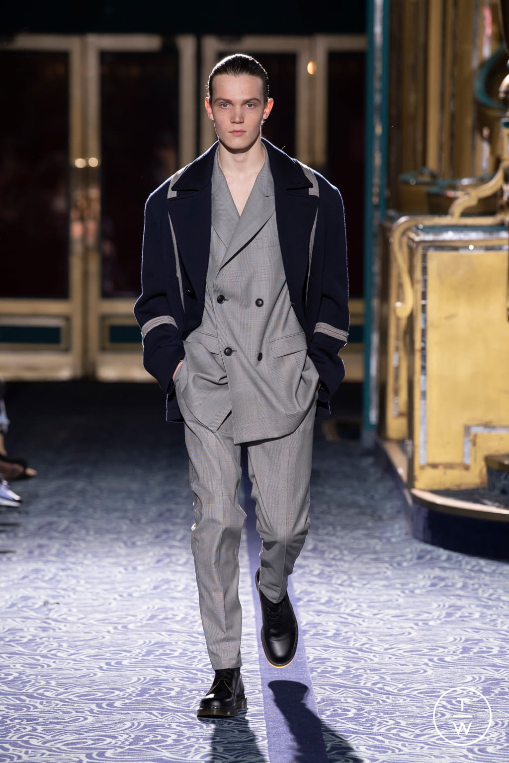 Fashion Week Paris Fall/Winter 2020 look 3 from the Louis Gabriel Nouchi collection menswear