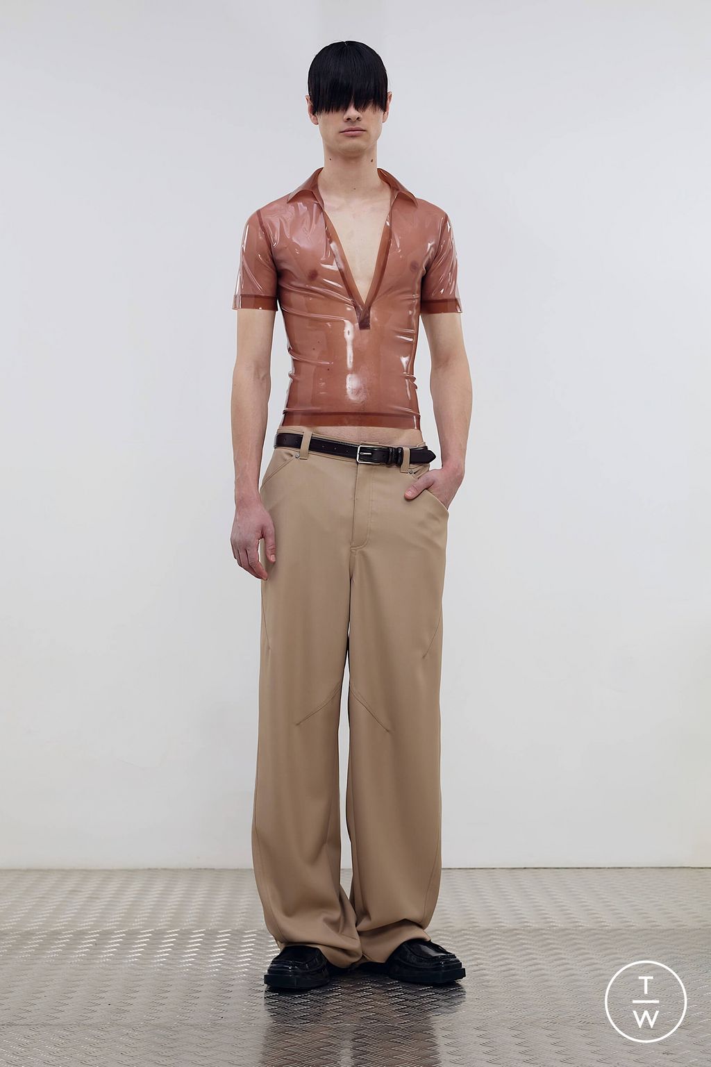 Fashion Week Paris Spring/Summer 2026 look 28 from the LGN Louis Gabriel Nouchi collection menswear