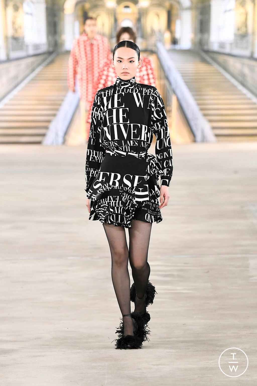 Fashion Week New York Fall/Winter 2024 look 10 from the Libertine collection womenswear