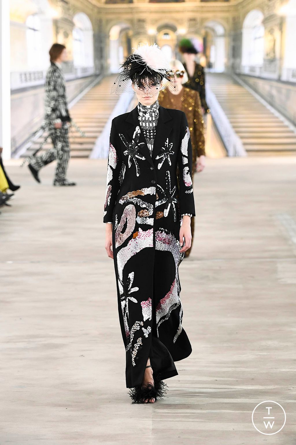 Fashion Week New York Fall/Winter 2024 look 44 from the Libertine collection 女装
