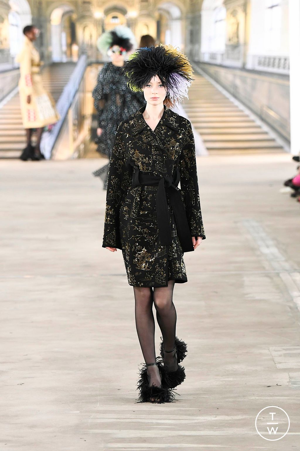 Fashion Week New York Fall/Winter 2024 look 47 from the Libertine collection 女装