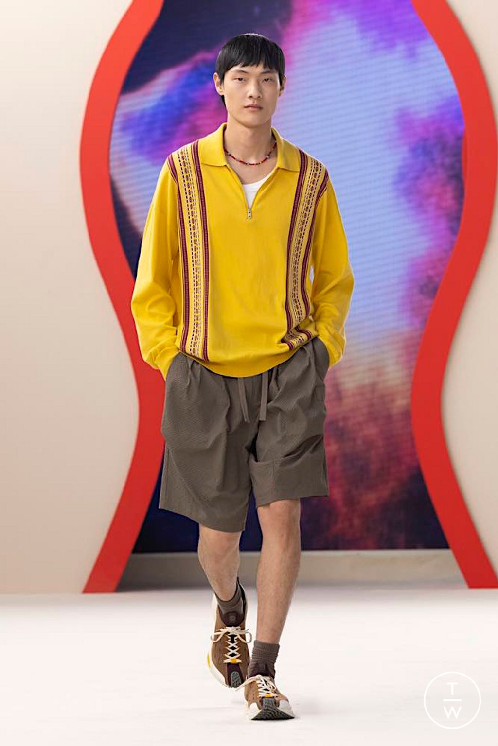 Fashion Week Paris Spring/Summer 2024 look 12 from the Li Ning collection menswear