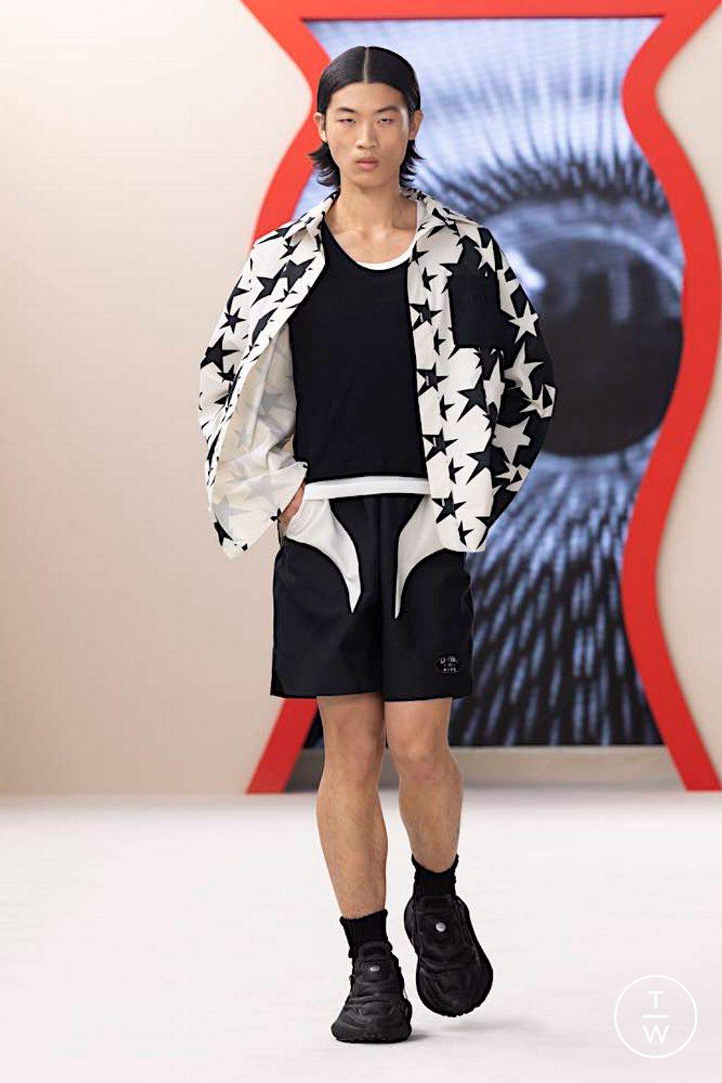 Fashion Week Paris Spring/Summer 2024 look 23 from the Li Ning collection menswear