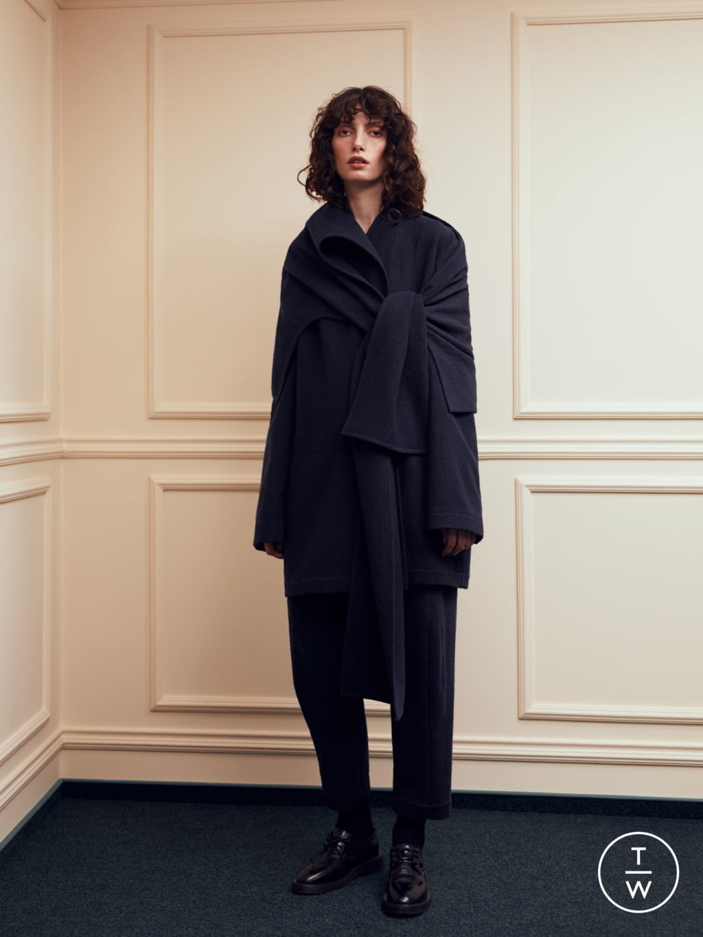 Fashion Week Paris Fall/Winter 2021 look 6 from the Litkovskaya collection womenswear
