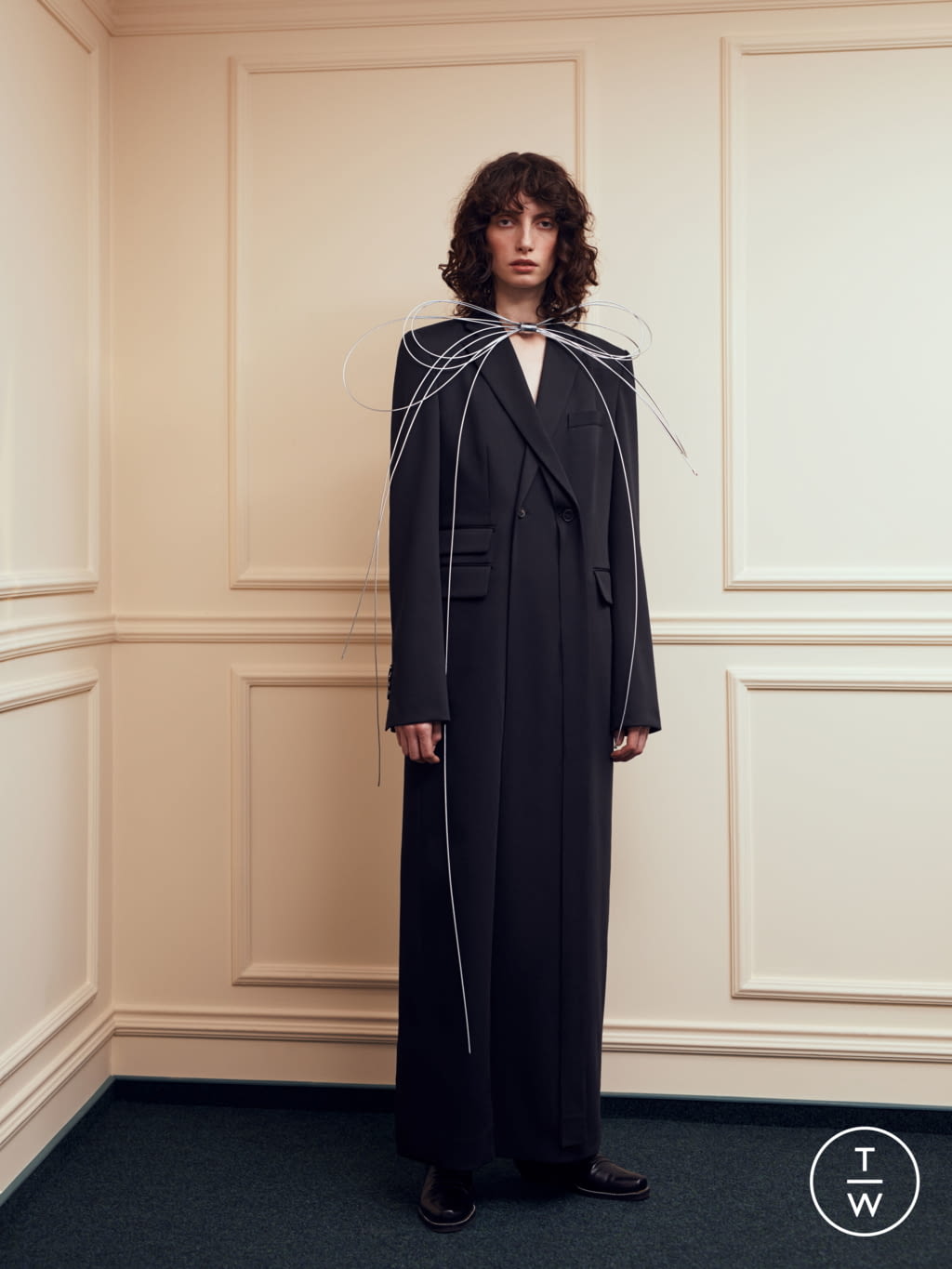 Fashion Week Paris Fall/Winter 2021 look 7 from the Litkovskaya collection womenswear
