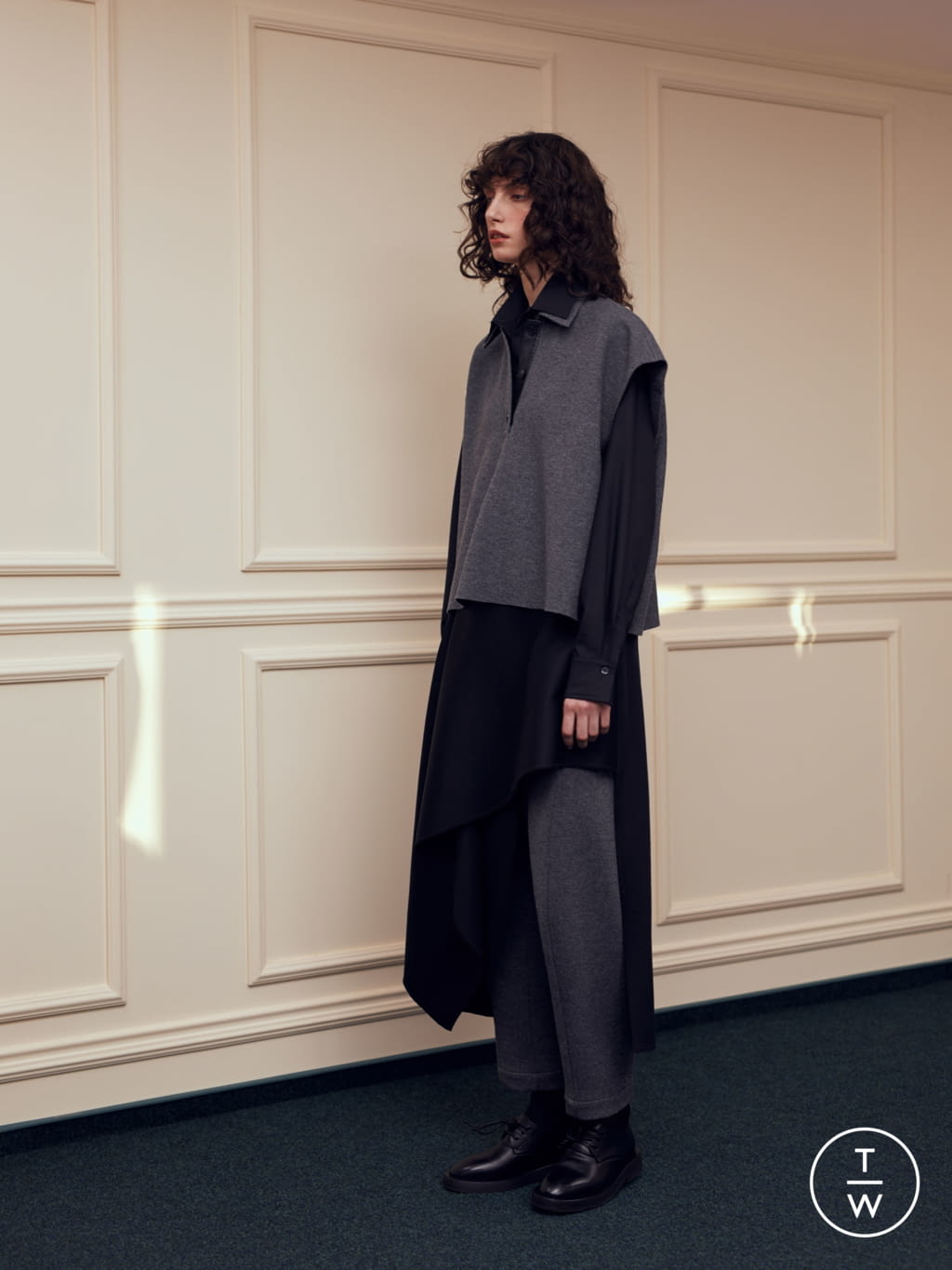 Fashion Week Paris Fall/Winter 2021 look 13 from the Litkovskaya collection womenswear