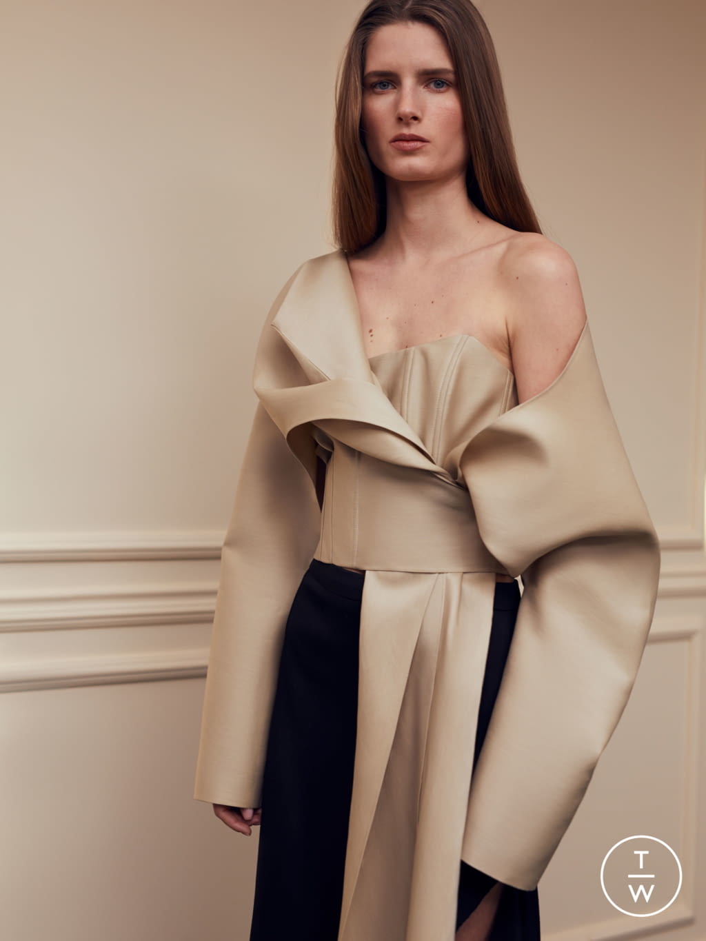 Fashion Week Paris Fall/Winter 2021 look 27 from the Litkovskaya collection womenswear