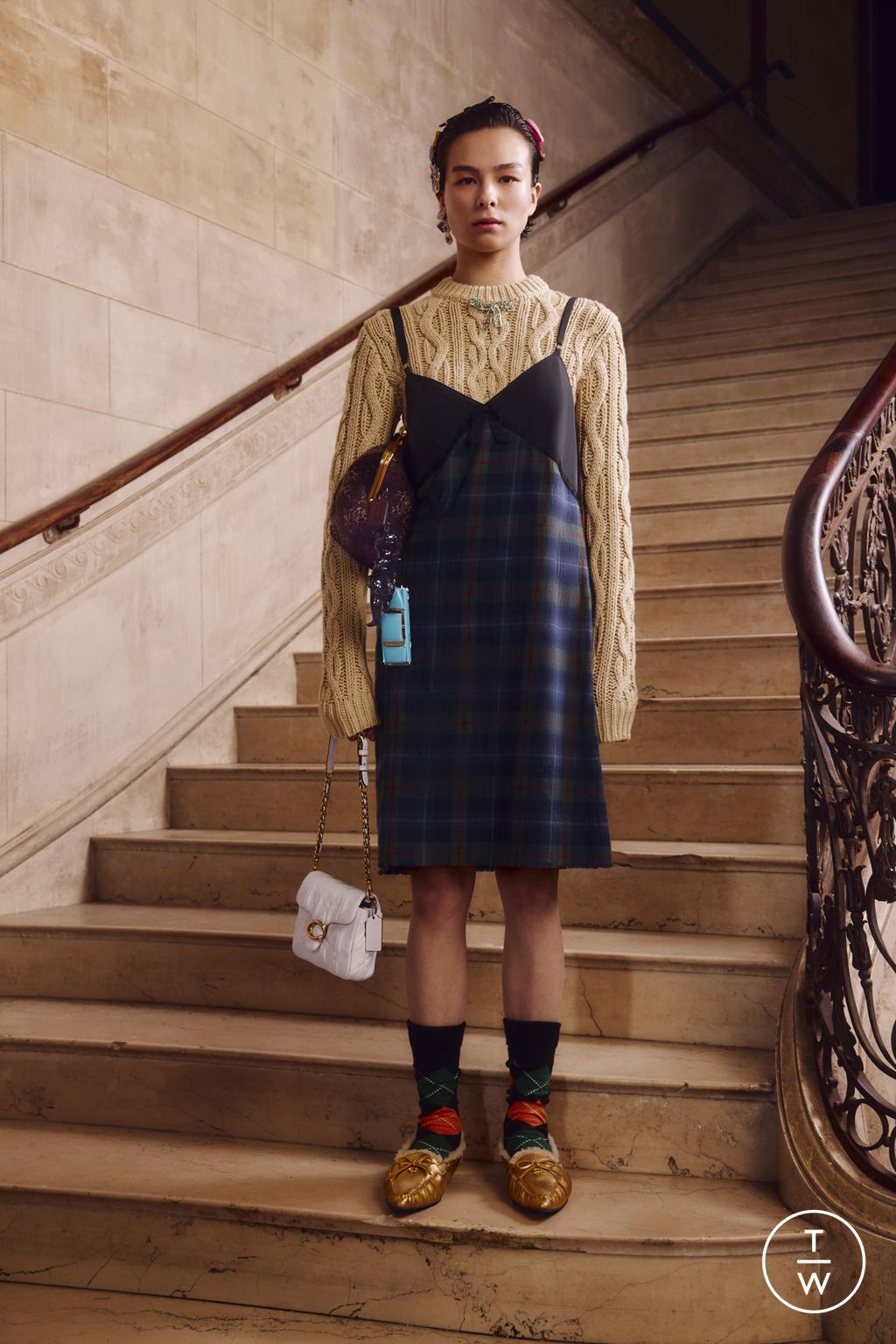 Fashion Week New York Resort 2025 look 8 from the Coach collection womenswear