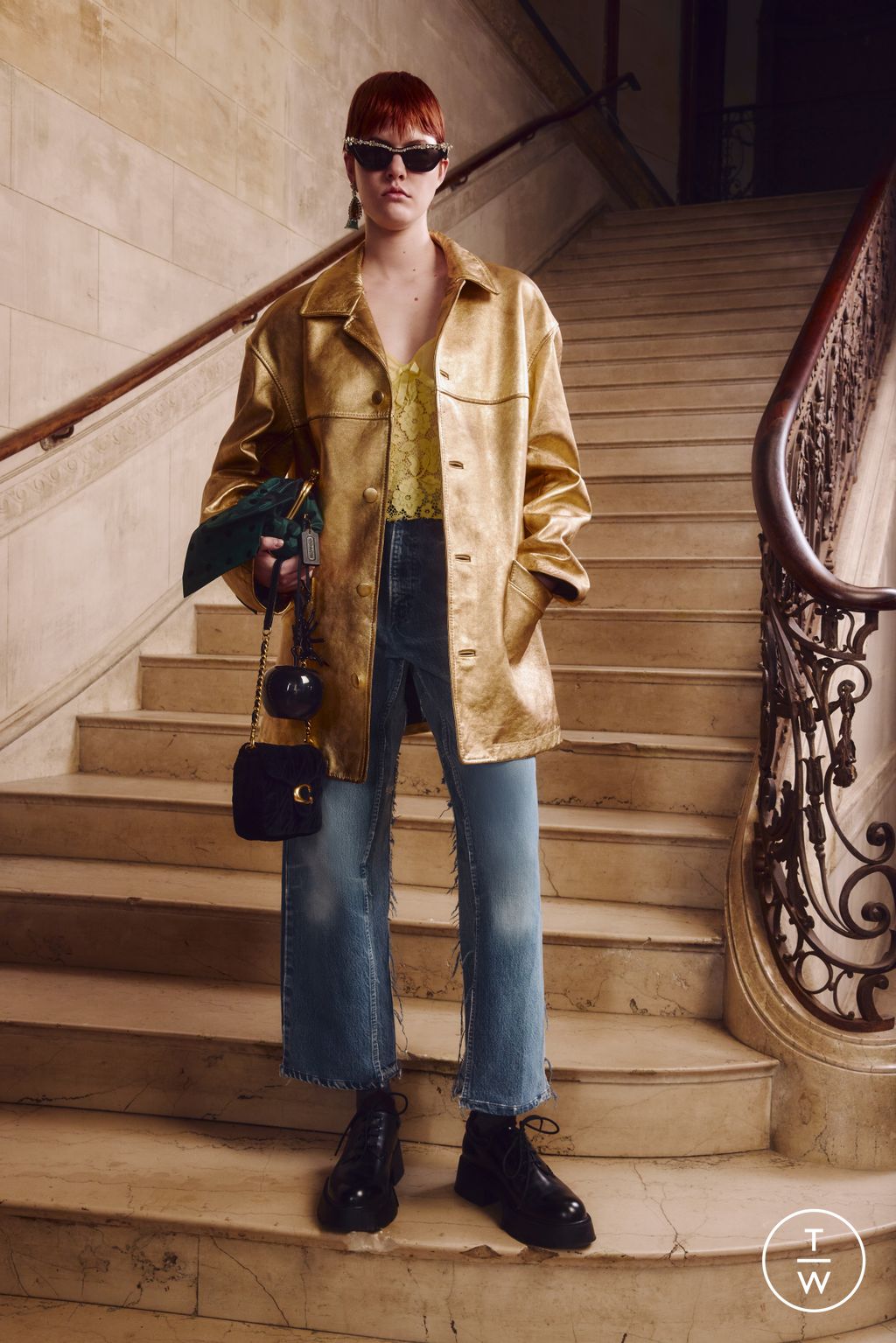 Fashion Week New York Resort 2025 look 13 from the Coach collection womenswear
