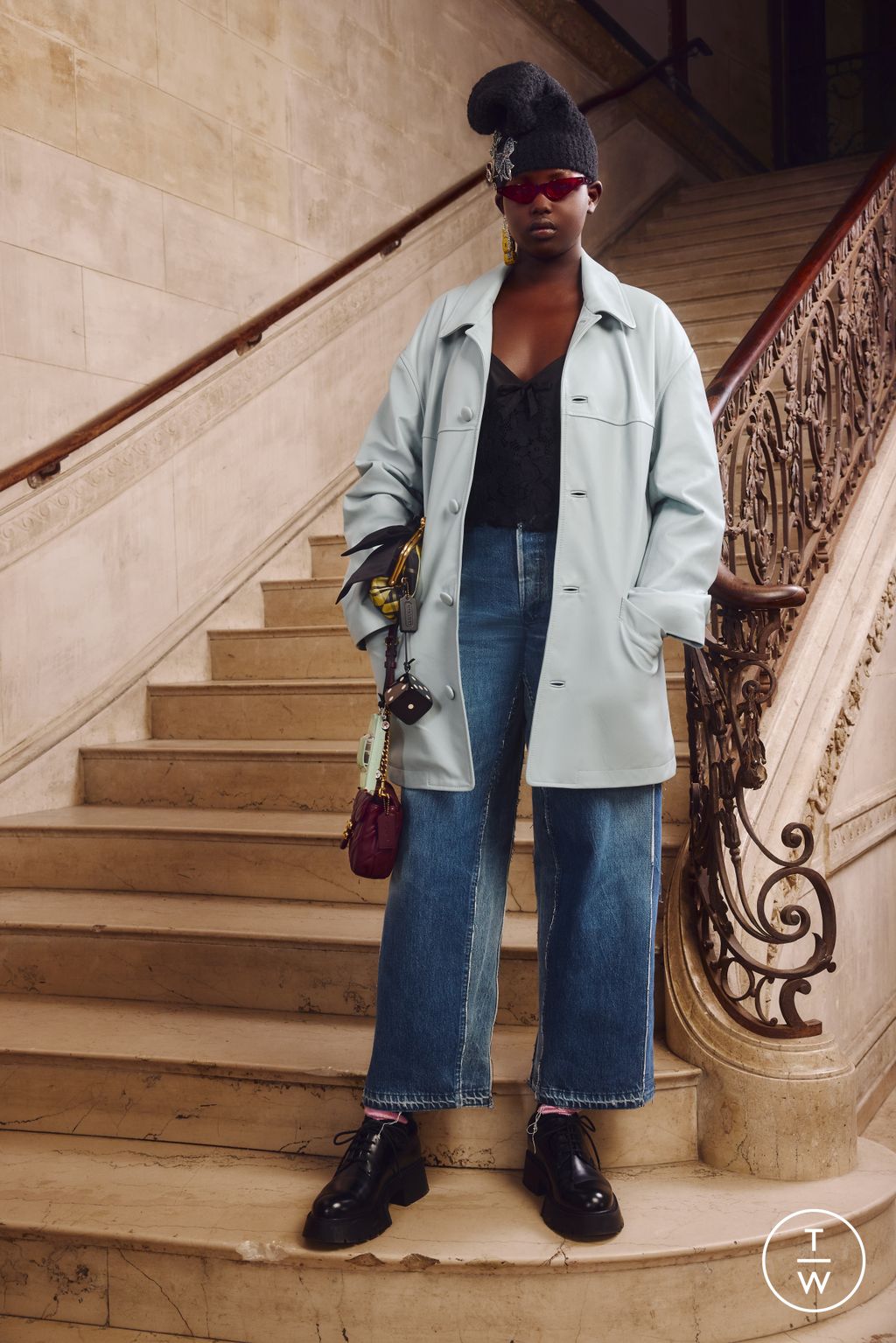 Fashion Week New York Resort 2025 look 14 from the Coach collection womenswear