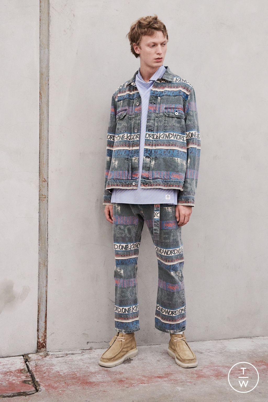 Fashion Week Paris Resort 2023 look 59 from the Sacai collection 男装