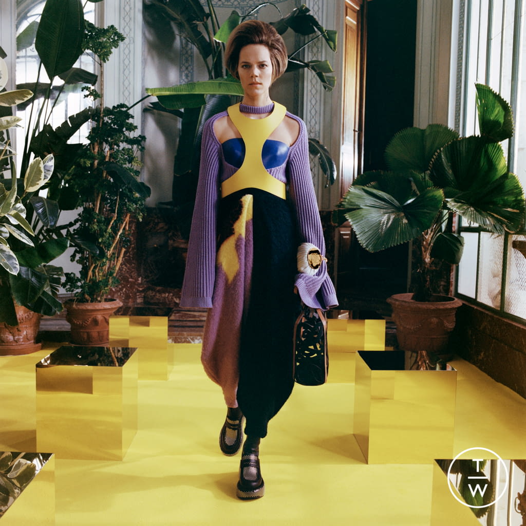 Fashion Week Paris Fall/Winter 2021 look 14 from the Loewe collection womenswear