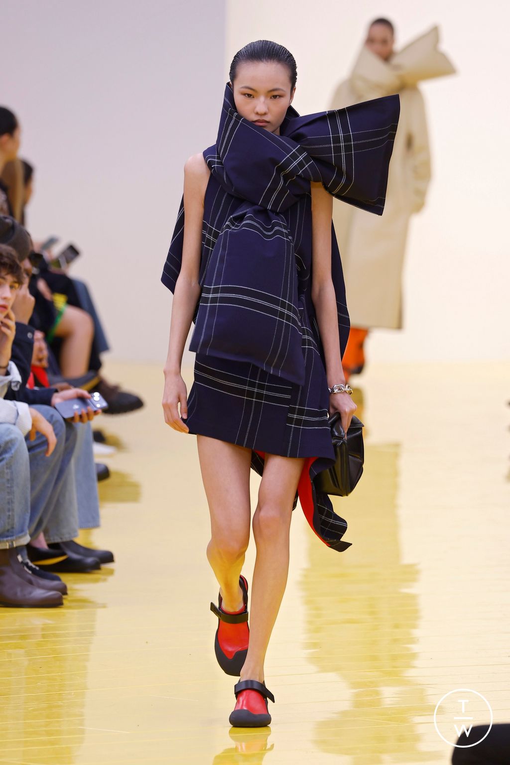 Fashion Week Paris Fall/Winter 2026 look 45 from the Loewe collection 女装