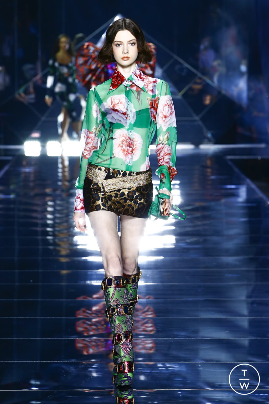 Fashion Week Milan Spring/Summer 2022 look 9 from the Dolce & Gabbana collection 女装