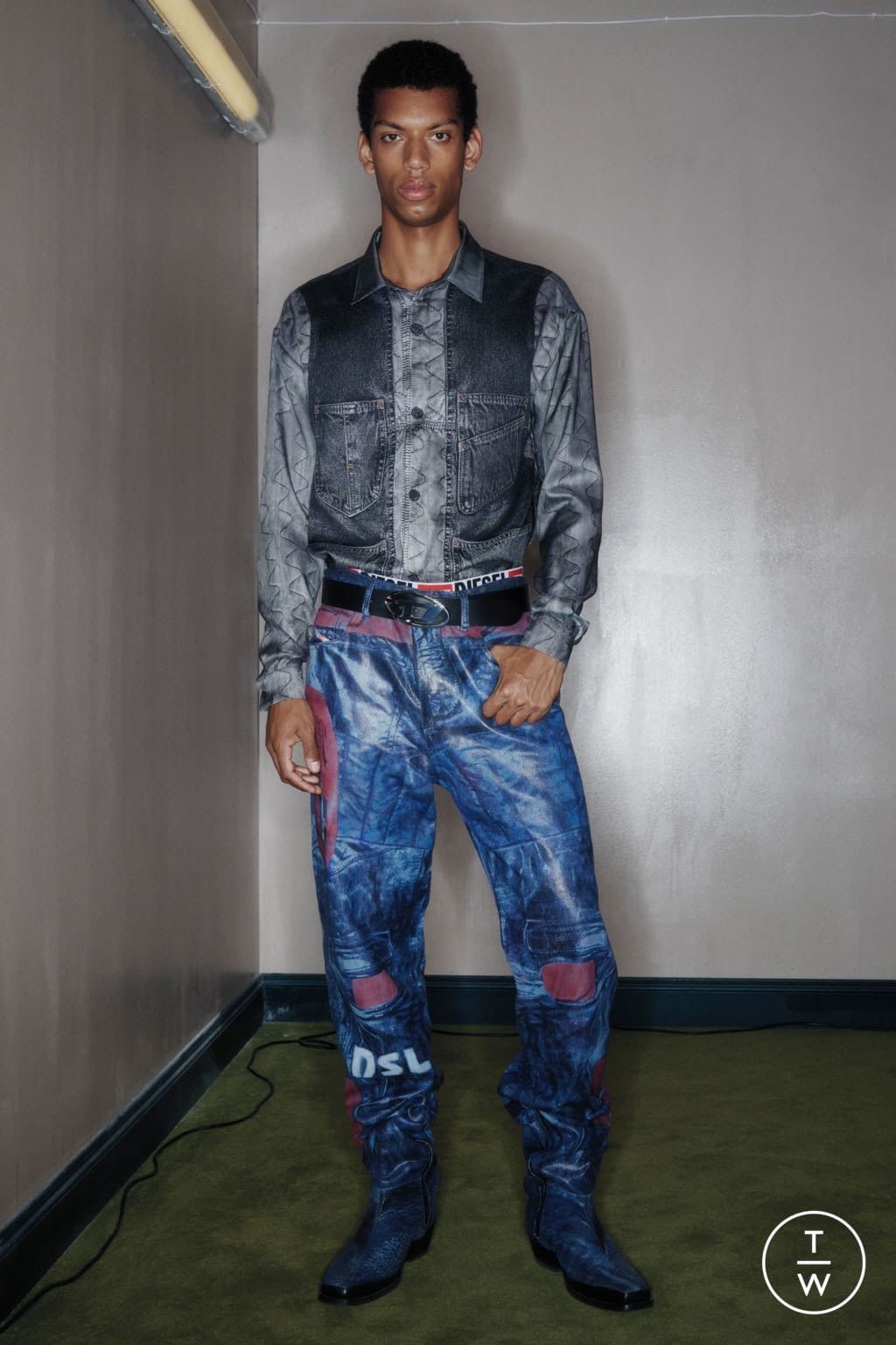 Fashion Week Milan Spring/Summer 2022 look 10 from the DIESEL collection menswear