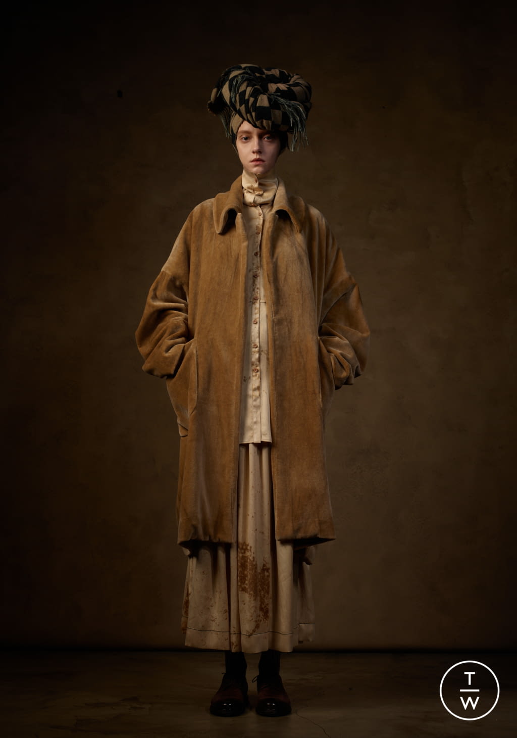Fashion Week Paris Fall/Winter 2021 look 3 de la collection Uma Wang womenswear