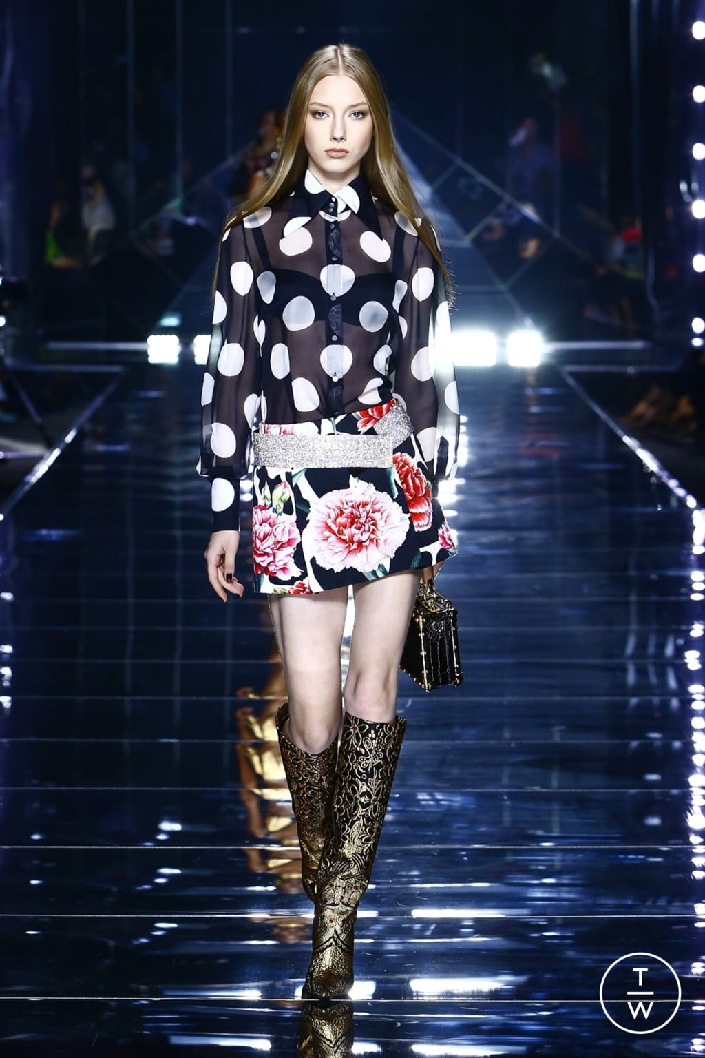 Fashion Week Milan Spring/Summer 2022 look 47 from the Dolce & Gabbana collection 女装