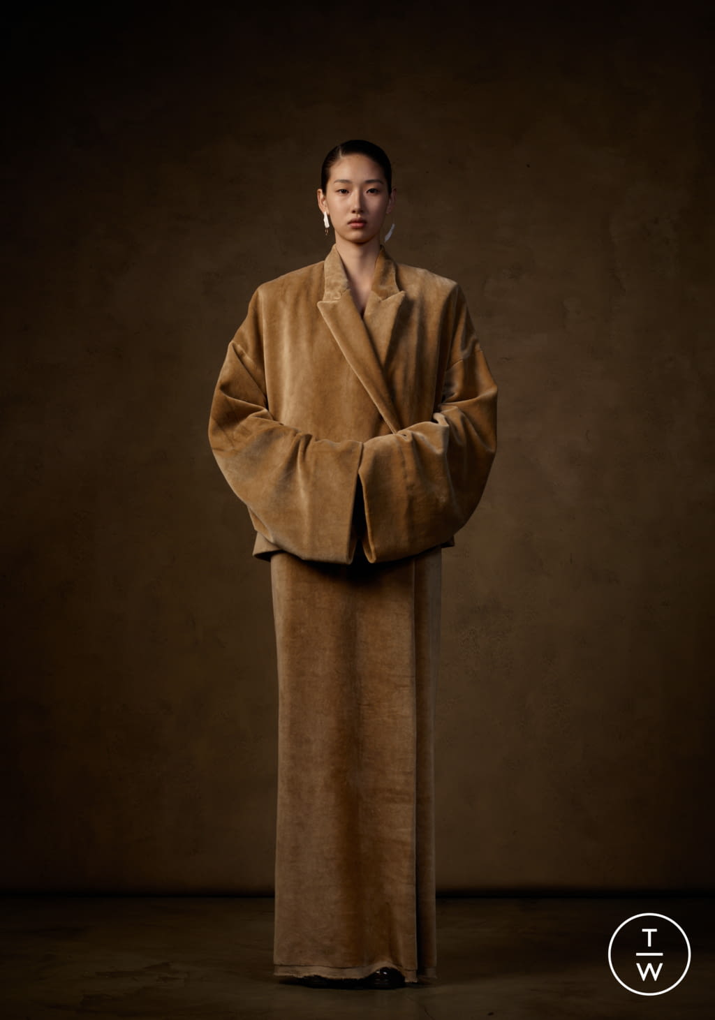 Fashion Week Paris Fall/Winter 2021 look 5 de la collection Uma Wang womenswear
