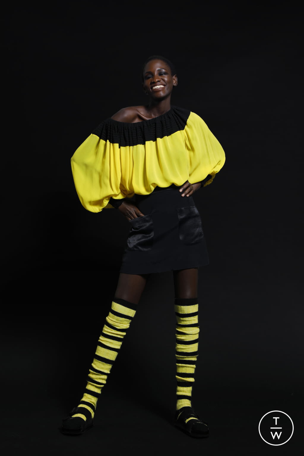 Fashion Week Paris Fall/Winter 2021 look 5 de la collection Mimi Liberté by Michel Klein womenswear