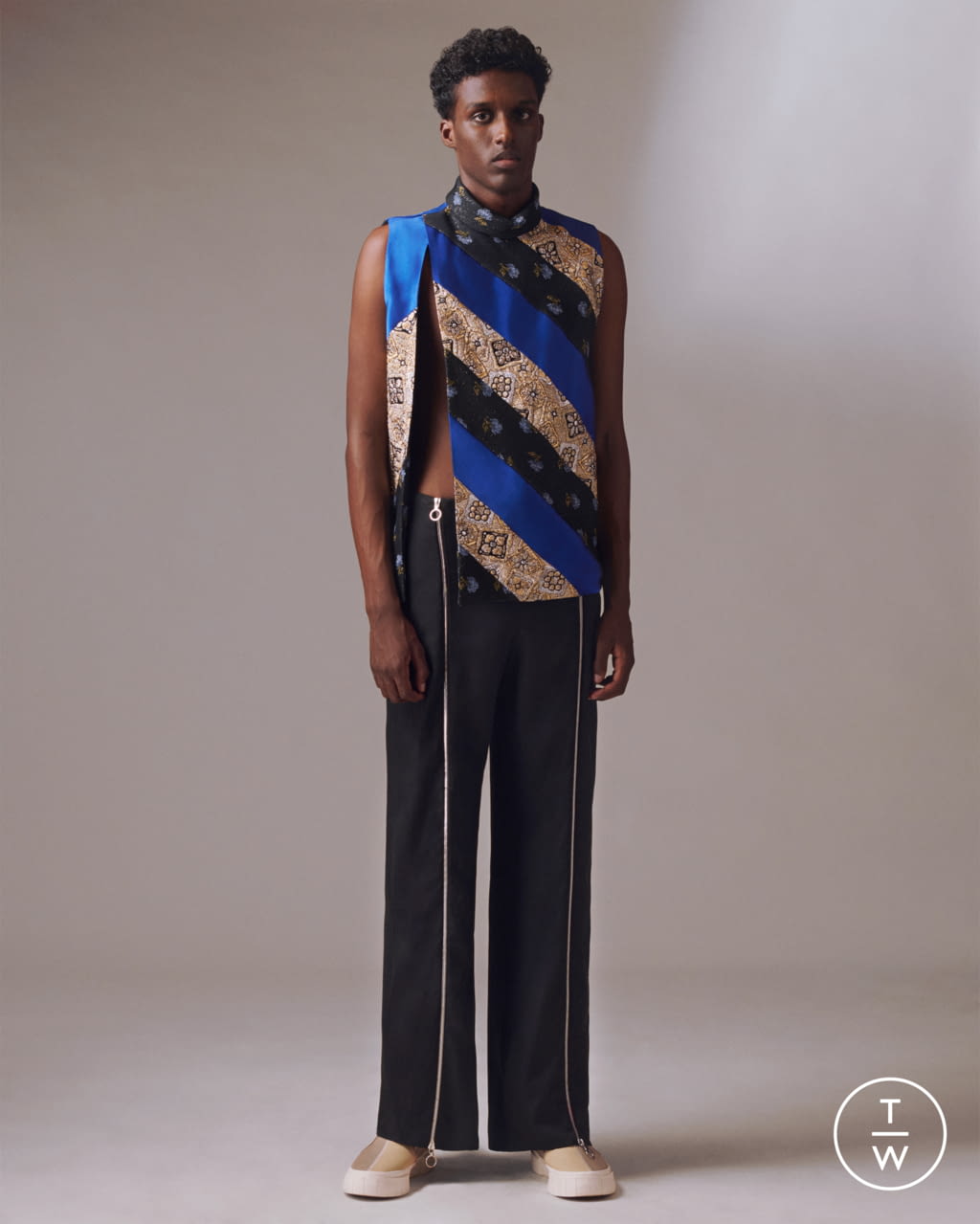 Fashion Week London Spring/Summer 2022 look 6 from the N Palmer collection menswear