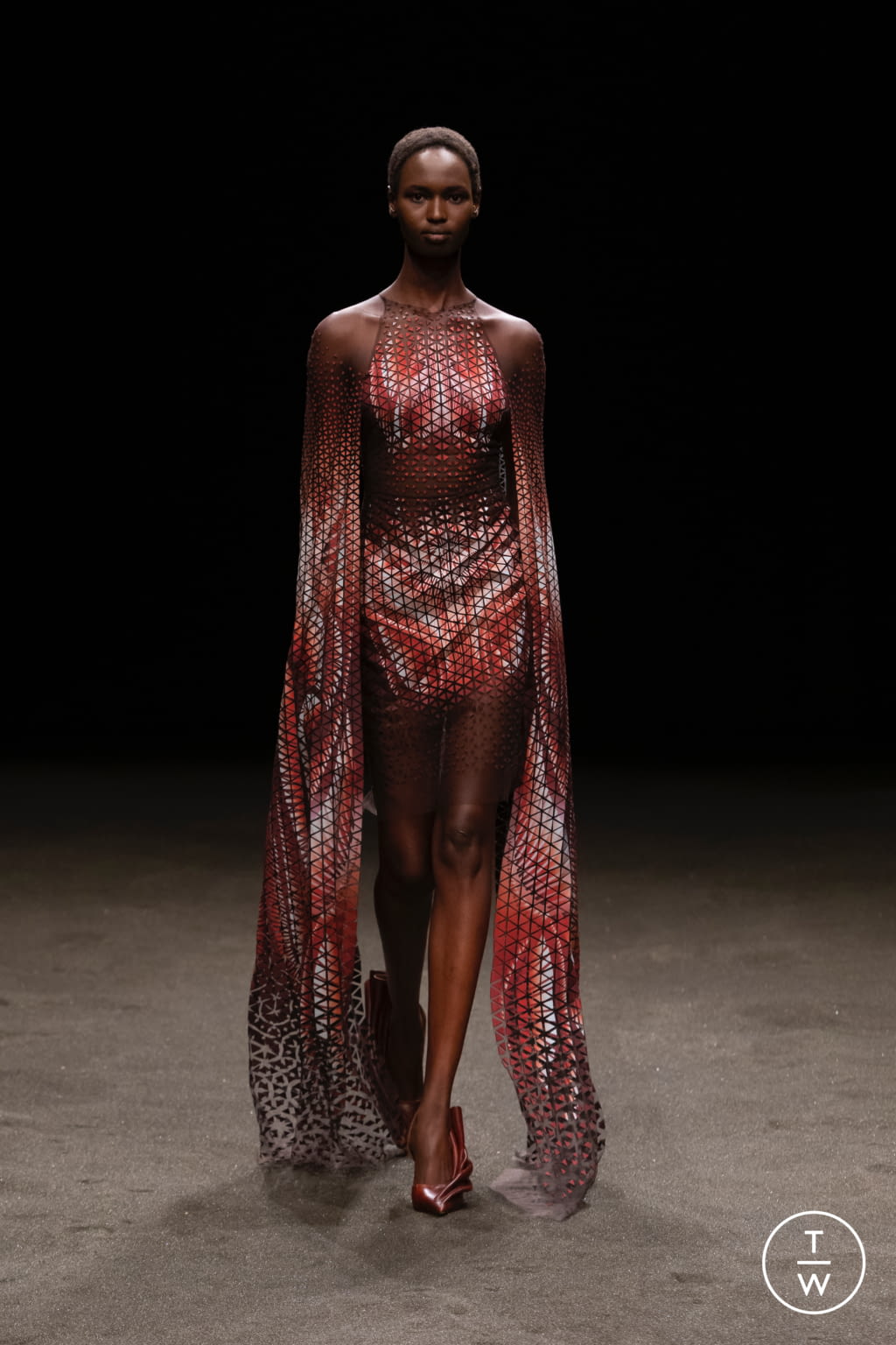 Fashion Week Paris Spring/Summer 2021 look 6 from the Iris Van Herpen collection couture