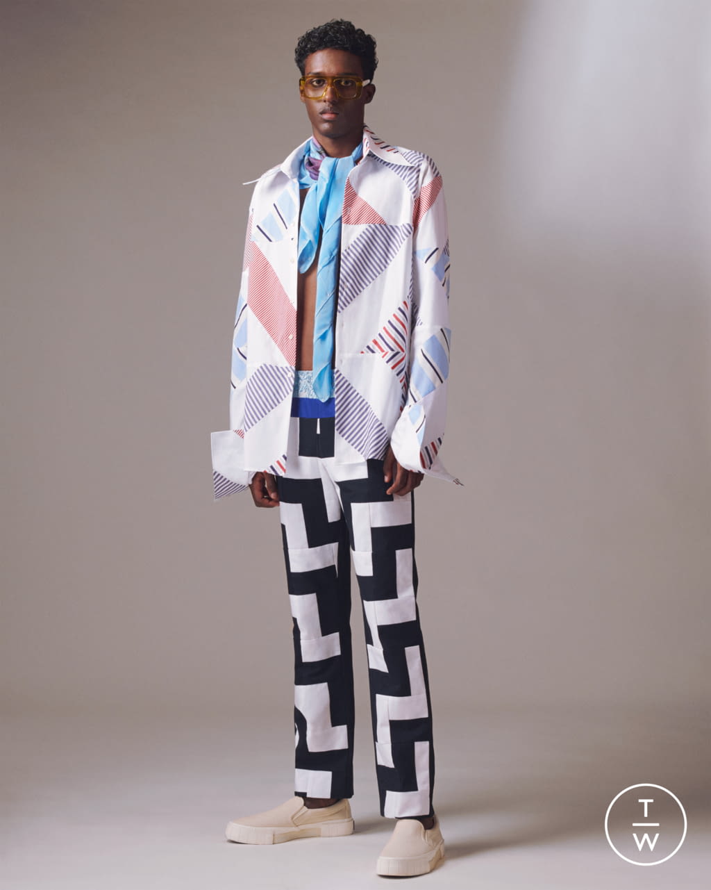 Fashion Week London Spring/Summer 2022 look 7 from the N Palmer collection menswear
