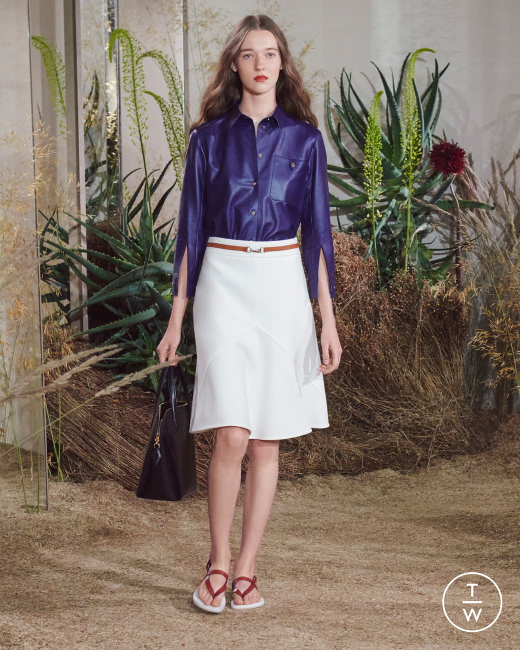 Fashion Week Paris Resort 2019 look 7 from the Hermès collection 女装