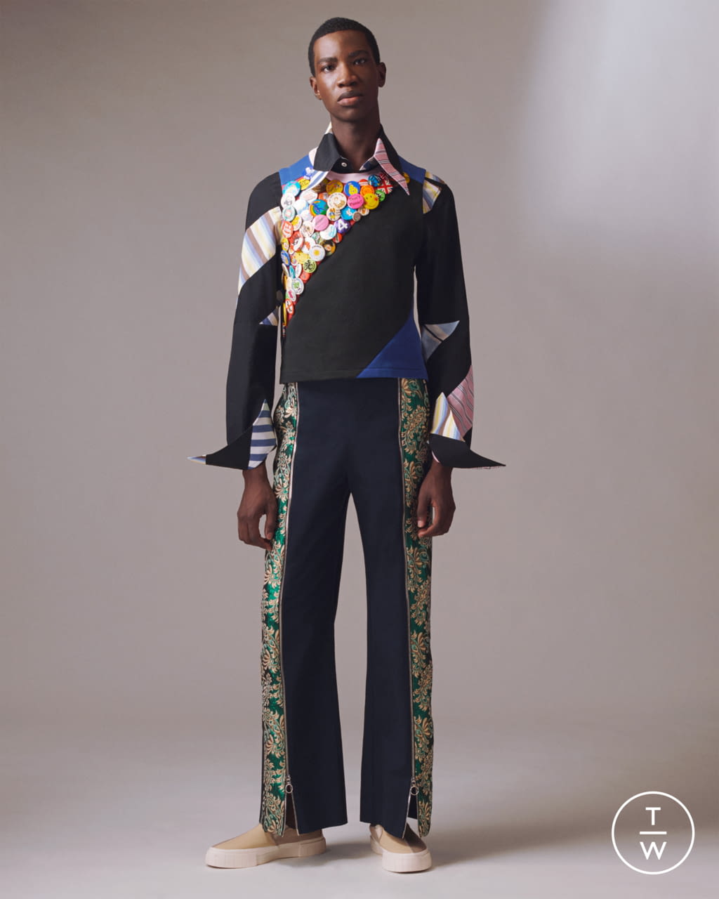 Fashion Week London Spring/Summer 2022 look 8 from the N Palmer collection menswear